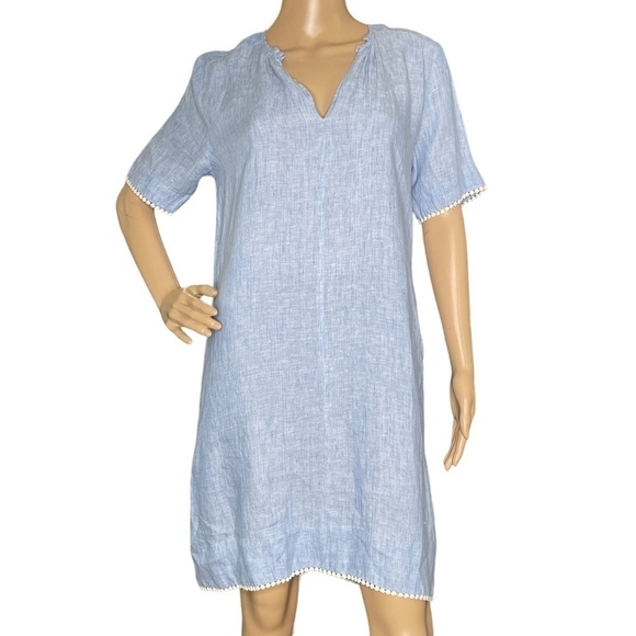 Trovata Birds of Paradis blue shift dress XS - Picture 1 of 9